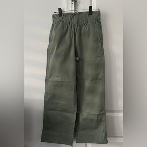 NWOT J.Crew Women’s Astrid Wide-leg Chino Pant, Pale Cypress